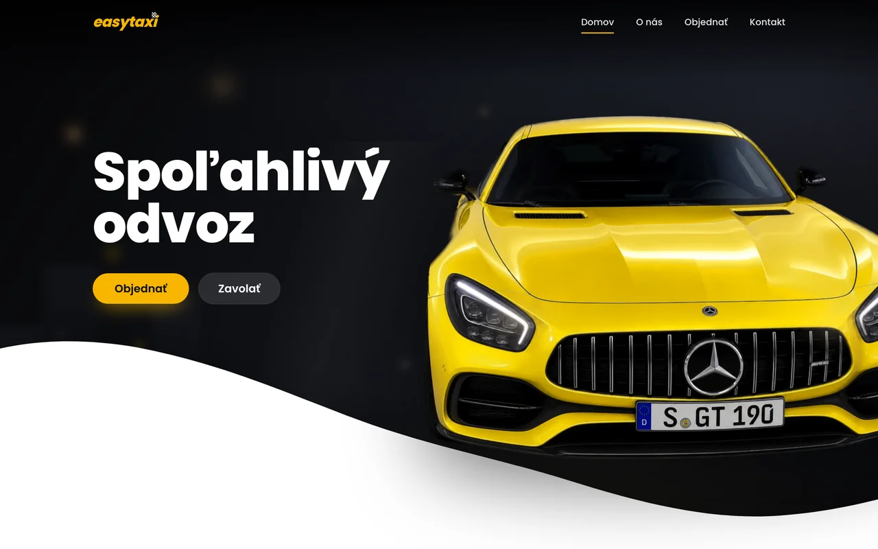 Náhľad demo šablóny easytaxi