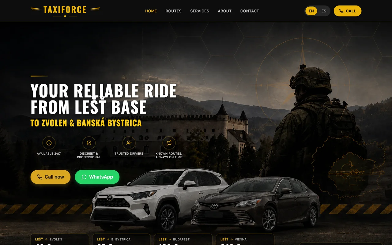 Náhľad webu Slavia Taxi (lest-slavia-taxi.com)